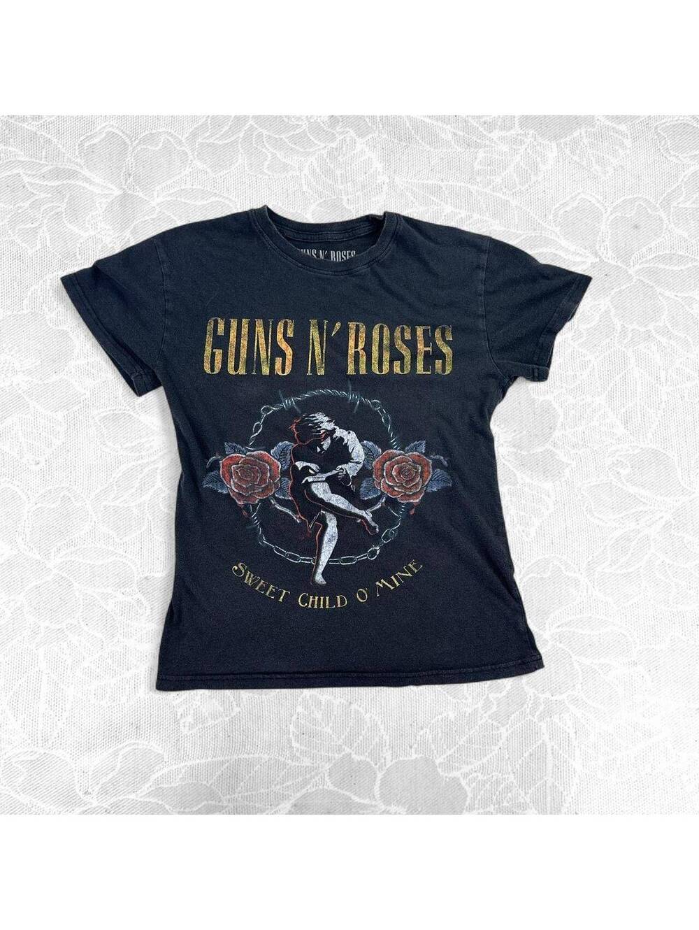 Guns N' Roses Sweet Child O' Mine Black Graphic T-Shirt - S